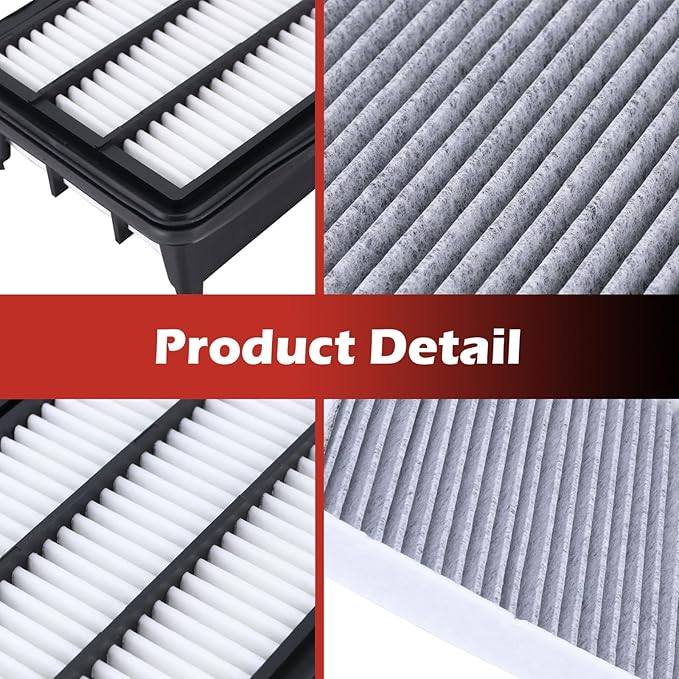 17220-5AA-A00 Engine Air Filter and 80292-TF0-G01 Cabin Air Filter kit Compatible with Honda 2017-2022 CR-V 2016-2021 Civic 1.5L Not For Hybrid Replaces AF5263 AF9183 PA99116 CF11182 80291-T5R-A01