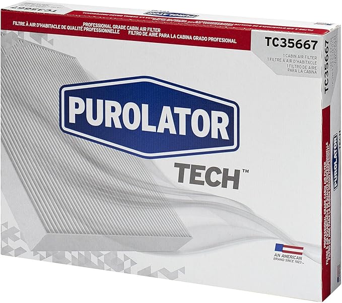 Purolator TC35667 PurolatorTECH Cabin Air Filter Compatible With Toyota Camry, RAV4, Corolla, Highlander, Tundra, 4Runner, Sienna, Prius, Subaru Outback, Legacy, Lexus ES350, RX350, GX460 and IS250