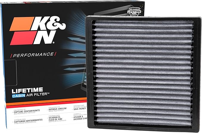 K&N LIFETIME Cabin Air Filter: Premium, Washable, Clean Air for your Cabin: Compatible with Select 1999-2023 Dodge/Pontiac/Subaru/Toyota: Dart, Vibe, Liberty, Tacoma, Voltz, VF2005