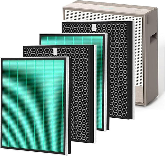 2 Pack Air Purifier Replacement Filter Compatible with Coway Airmega 250/250S Air Purifier, Max 2 Green AP 1720 FP True HEPA and Active Carbon Filter (2)