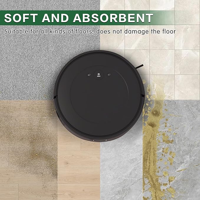 Spofan 6 Pack Mop Cloth Compatible with iRobot Roomba Combo Essential Y0140 Y0110 Y0540 Q0520, 105/104 Combo Robot Vacuum Cleaner, Microfiber Washable Mop Pad Replacement Accessories Parts