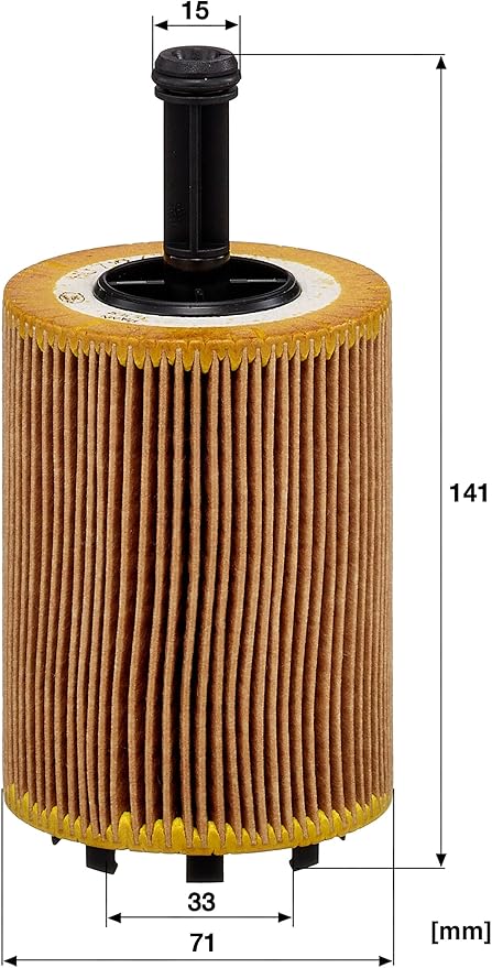 Mann Filter HU 719/7 x Cartridge Oil Filter Replacement Compatible With Audi A3 (2010-2013), A3 Quattro (2005-2009), TT Quattro (2004-2009), SEAT Alhambra (2001-2008), Volkswagen Beetle (2012-2014)
