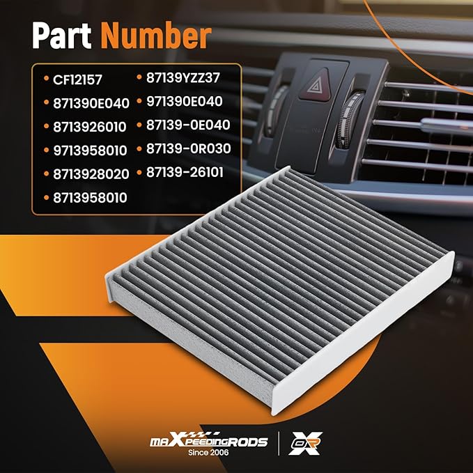 maXpeedingrods CP157 (CF12157) Cabin Air Filter for Toyota Avalon, Camry, Corolla, Corolla Cross, Prius, Prius Prime, RAV4, Highlander. Fit for LEXUS RX350/ES350, Subaru Ascent, Mazda CX-9