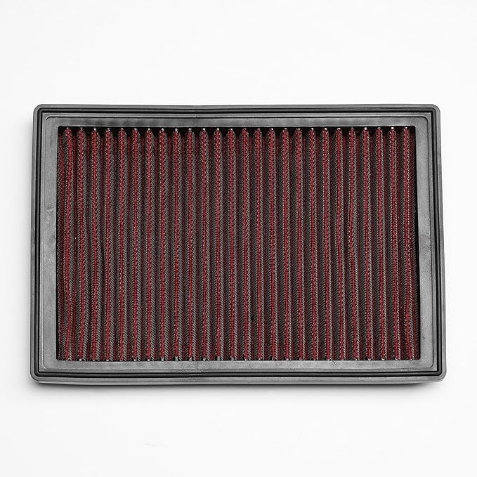 DNA Motoring AFPN-128-RD Clean Air Washable Drop In Panel Air Filter Enhance Engine Performance Power & Acceleration Improve [Compatible with 12-17 Chevy Sonic 1.8L 1.4T]