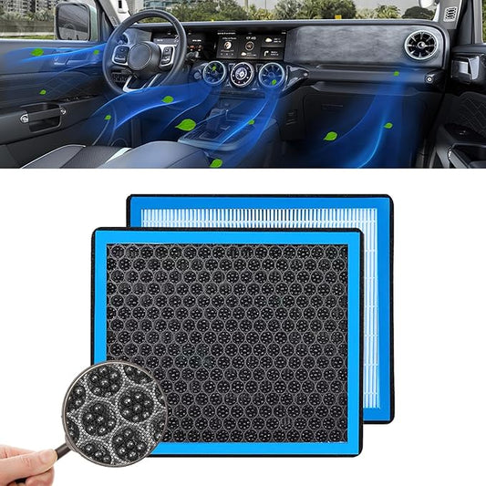 Cabin Air Filter, CF10285 Activated Carbon Air Filter to Adsorb PM2.5 Replacement, HEPA Air Conditioner Cabin Filter for Toyota 4Runner Highlander RAV4 Camry Corolla Sequoia Sienna Avalon