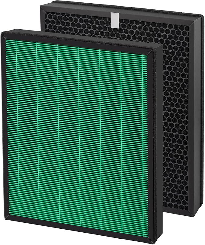 2 Pack 250 250S Replacement Filter Set for Coway Aiemega Max2 250, 250S Smart Air Purifier, Max 2 Green Filter, H13 True and Active Carbon Filters, 2 Set, AP-1720-FP