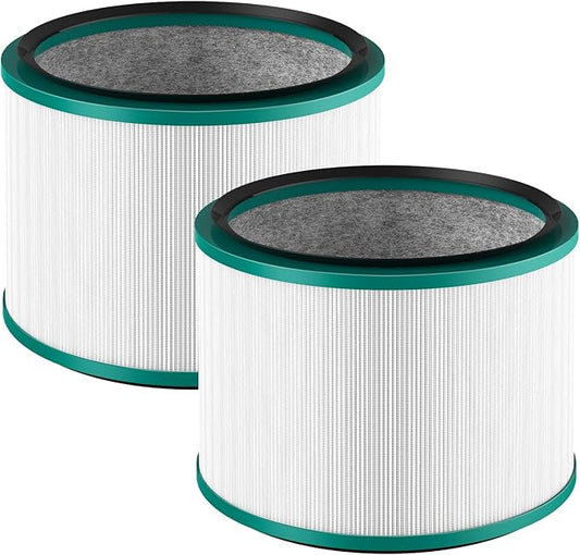 2-Pack HP01 HP02 HEPA Filter Compatible with Dyson Pure Hot Cool Link HP01 HP02 & Dyson Pure Cool Link desk fan DP01 DP02, Compare to Part # 968125-03