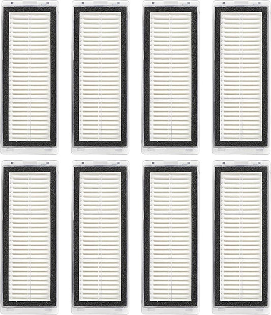 (8 Pieces) HEPA Filters Compatible for Dreametech L20 Ultra/ L30 Ultra Robot Vacuum Filter Kit, Replacement Parts 8 Filters
