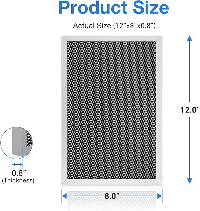 5695 Washable MERV 8 Dehumidifier Filter Compatible with AprilAire Whole-House Dehumidifiers 1820 1820Z E070 E070KZ E070KZM E070N E070T E070Z-2 Pack