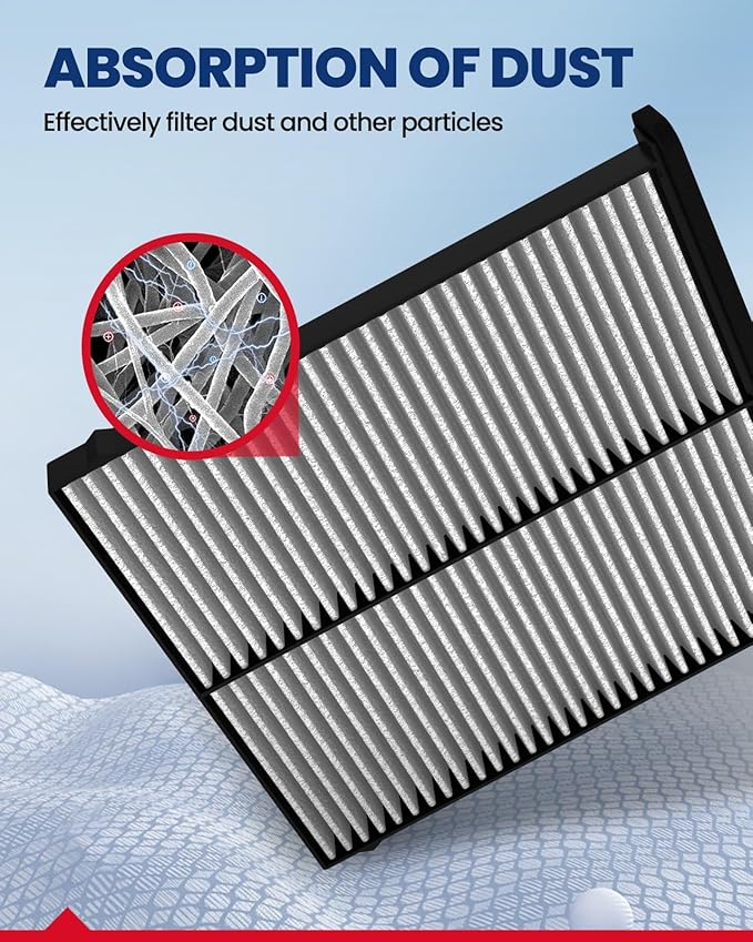 KAX Cabin Air Filter with Activated Carbon, CF11811 Replacement for Mazda CX-5 2013-2025 Mazda 3 2014-2018 Mzd 6 2014-2021, Passenger Compartment Air Filter, 2Pcs