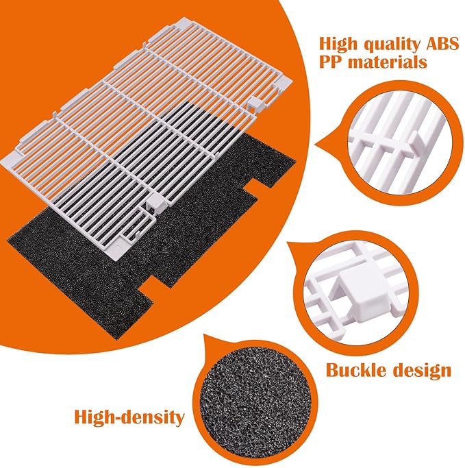 weideer RV A/C Ducted Air Grille for Dometic, Duo-Therm RV Air Conditioner Grille, RV Air Conditioner Cover with RV AC Filter Replacement for Dometic 3104928.019 Polar White 14.1" x 7.7"