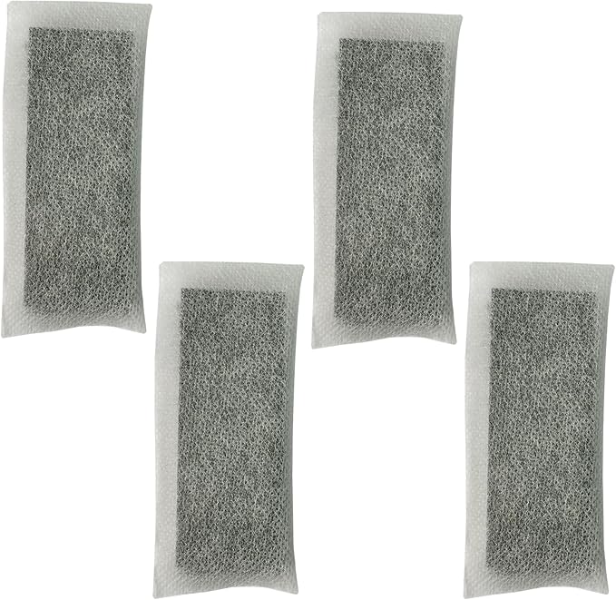 4 Pack FRPAPK2RF PureAir PK-2 Refill Filter Compatible with FRIGIDAIRE Gallery Models GRMC2273BF, GRMC2273BD, GRMG2272BF, Produce Keeper Air Filter
