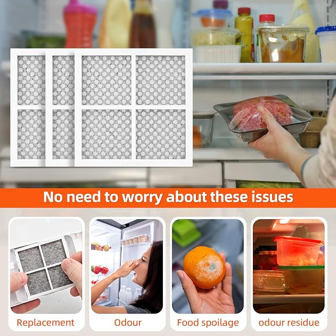 LFXS26973S LFXC24726S 3-PACK Refrigerator Air Filter Replacement for LG LFXC24796S LFXS24623S LFXS29626S LFXS29766S LFXS30766D LLMXS3006S LFXC24796D LFXS24623B LFXS27566S LFXS29626B LFXS29626W