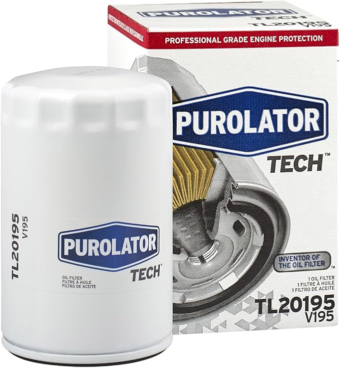 Purolator TL20195 PurolatorTECH Spin On Oil Filter Compatible With Ford F-150, Ranger, Taurus, Mustang, Jeep Liberty, Grand Charokee, Chrysler PT Cruiser and Mazda CX-9