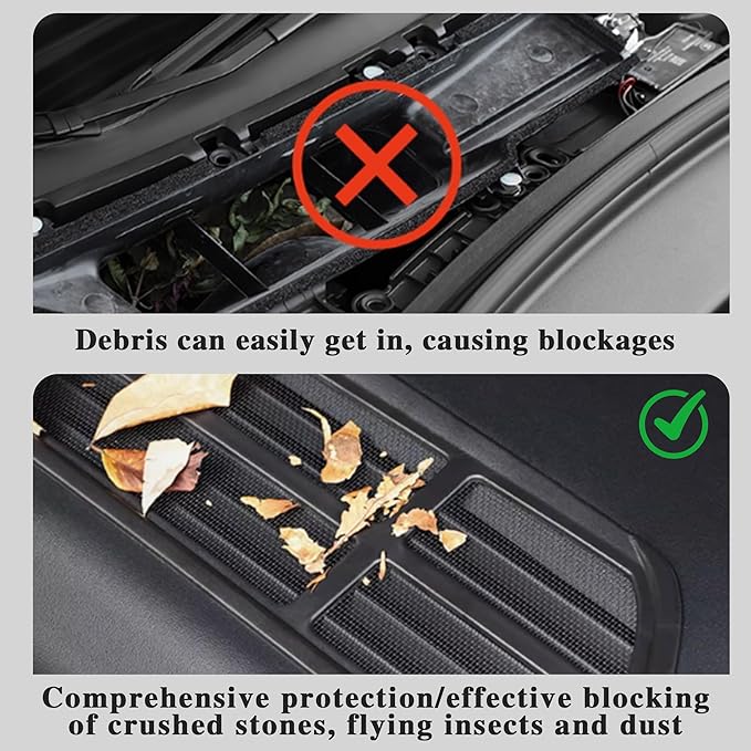 Air Intake Protective Cover for Tesla Model Y 2020 2021 2022 2023 2024 2025 (NO- Juniper) Air Vent Cover Air Intake Vent Grille Cover (black) for tesla Model y Air Intake accessories