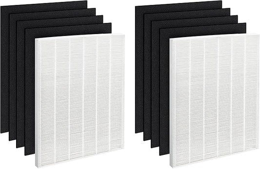 Fette Filter - D480 Premium True Hepa H13 Replacement Filter D4 Compatible with Winix D480 Air Purifier Part Number 1712-0100-02, 1712010002. 2 True Hepa and 8 Activated Carbon Filter