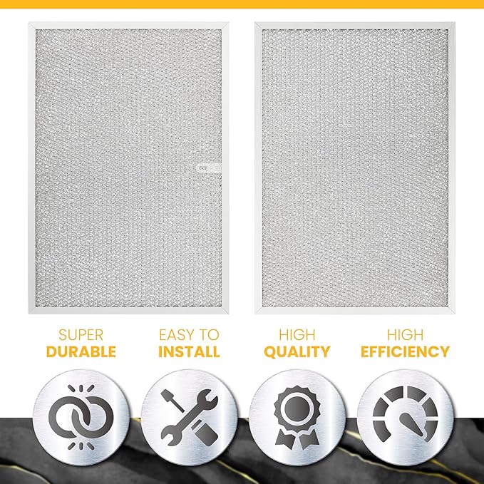 ANTOBLE BPS1FA36 Aluminum Range Hood Filter 11-3/4" x 17-1/4 x 3/8" Compatible with Broan Nutone 36'' QS1 WS1 WS2 5270 99010300E Mesh Grease Filter Replacement, 2 Packs