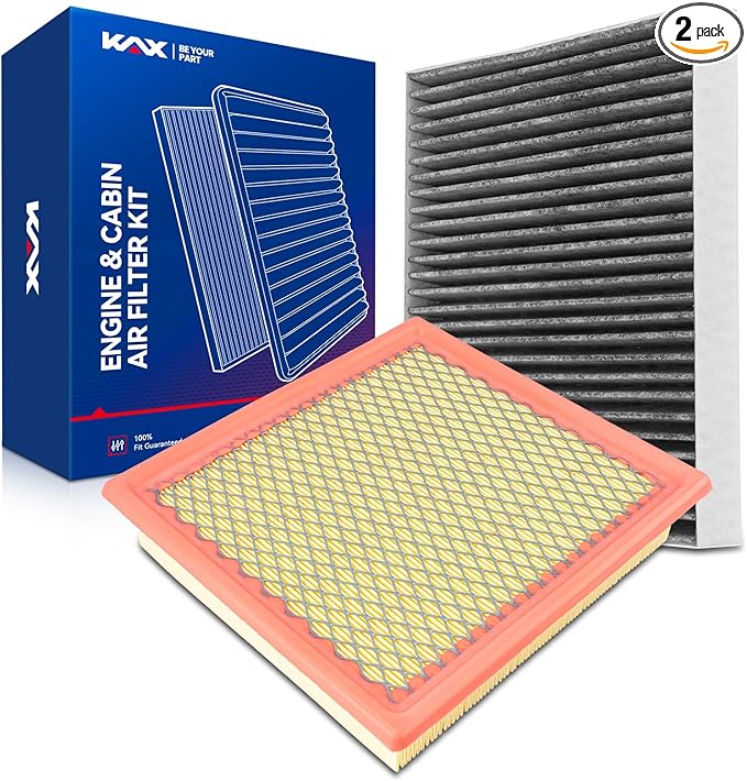 KAX Engine & Cabin Air Filter Kit, Replacement for Dodge Journey 2009-2020 2.4L, Replace# CA10516 CF10729