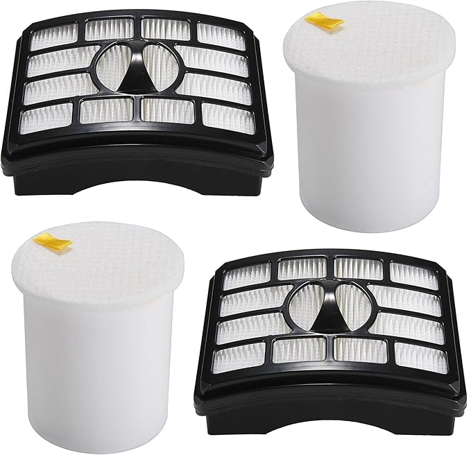 2 HEPA Filter + 2 Foam Flet Filter Kit for Shark Rotator Pro Lift-Away NV500 NV501 NV505 NV552 HEPA Filter & Foam Filter Kit, Part # XFH500 & XFF500