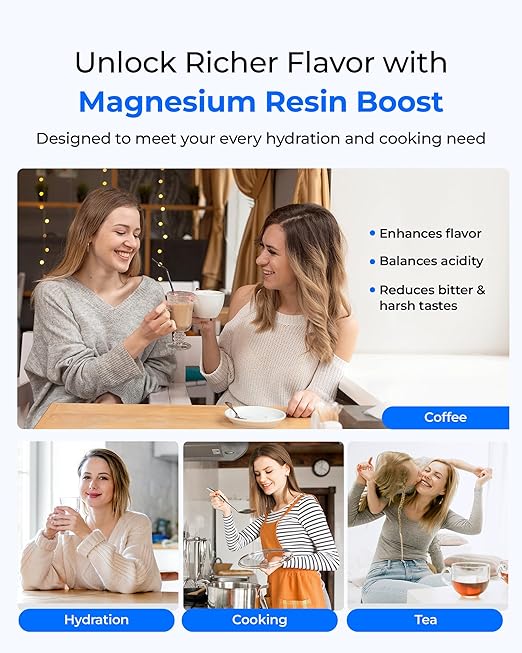 [Original] Waterdrop Magnesium Replacement Filters for All Waterdrop Pitcher and Dispenser, Reduces Chlorine, Odors, Improved Coffee Taste, Last Up to 2 Months or 100 Gallons (3 Packs)