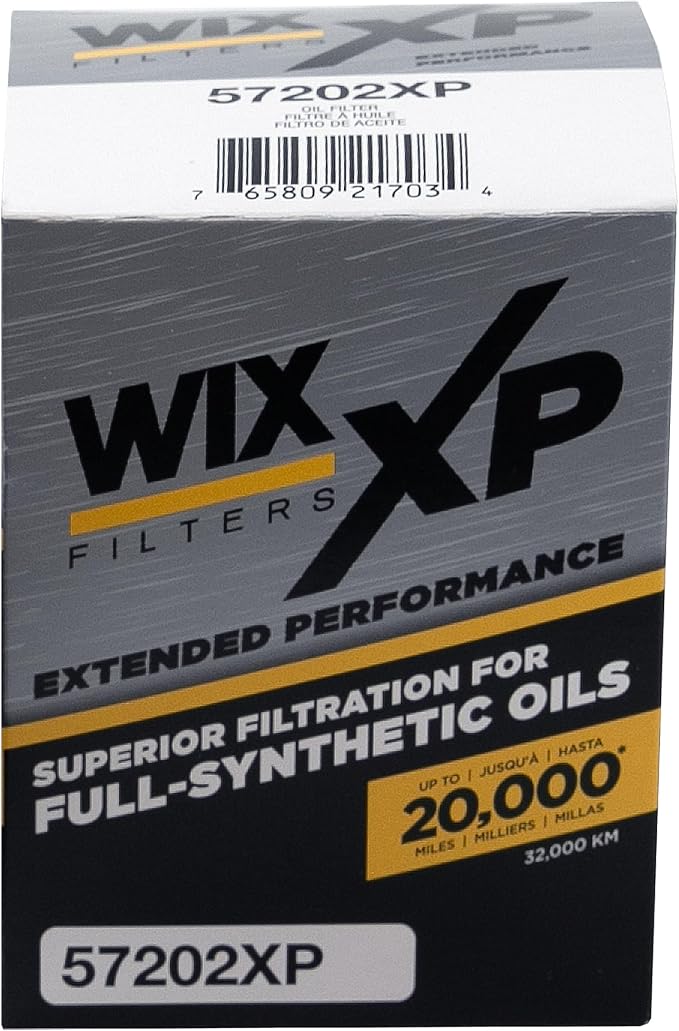 WIX 57202XP WIX XP Oil Filter Replacement, Built for Synthetic Oil - Compatible With Chev-GMC Vehicles w/ 6.6L Duramax Diesel (01-14)