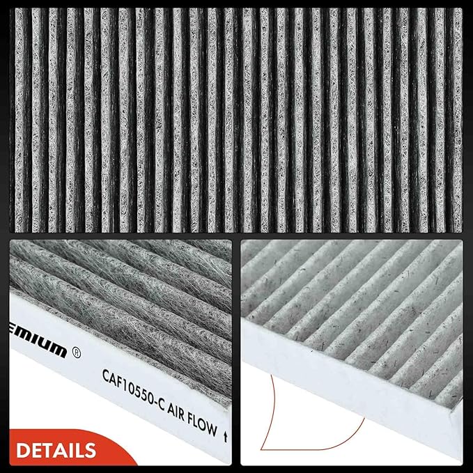 A-Premium Cabin Air Filter with Activated Carbon Compatible with Nissan Sentra 2007-2012, Rogue 2008-2013, Rogue Select 2014-2015, Replace# 999M1VS007