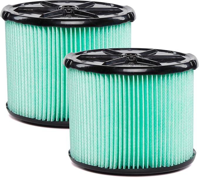 WORKSHOP Wet/Dry Vacs Vacuum Filters WS13045F2 Genuine Replacement HEPA Media Filters (2-Pack) for WORKSHOP Branded 3-Gallon to 4.5-Gallon Wet Dry Shop Vacuum Cleaners