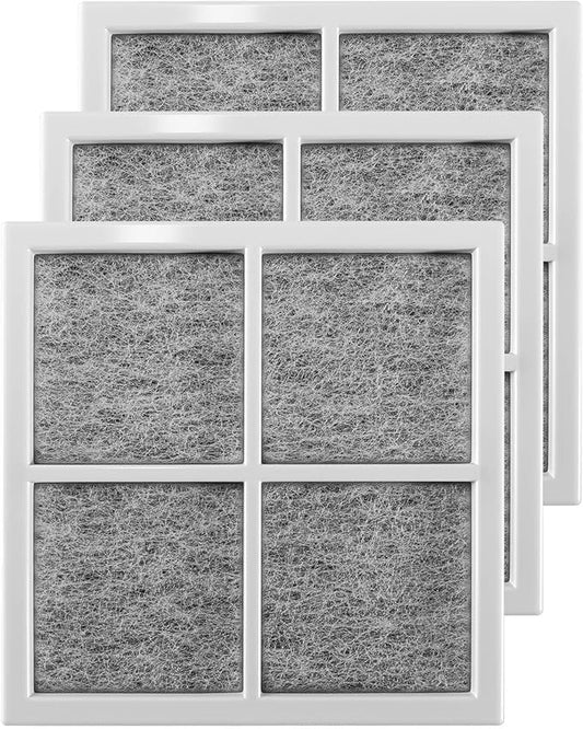 3 Pcs Refrigerator Air Filter Replacement compatible with LG LFXS26973S LFXS28596S LRFXC2406D LRFXC2416S LRMDS3006D Fridge, Activated Carbon Fresh Air Filter Replacement