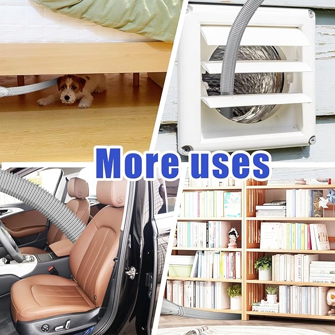 Dryer Vent Cleaner Kit Compatible With Dyson V15 V12 V11 V10 V8 V7 Gen5 Vacuum Cleaner with Dryer Lint Brush and Hard Bristle Crevice Cleaning Brush