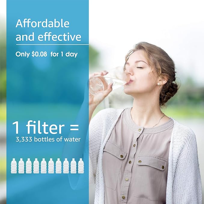 AQUA CREST RC 3 EZ-Change, WFQTC30001/70001 Advanced Water Filter Replacement, Replacement for Culligan ®RC-EZ-3, IC-EZ-3, US-EZ-3, RC-EZ-1, Brita USF-201, USF-202, DuPont®, 2K Gallons (Pack of 2)