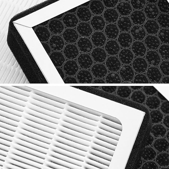 HEPA Air Filter for Tesla Model Y Model 3 Juniper Highland 2016-2025 2026 Cabin Air Filter with Activated Carbon, HEPA Filter Replacement Accessories (2 Pack) OEM:1107681-00-A