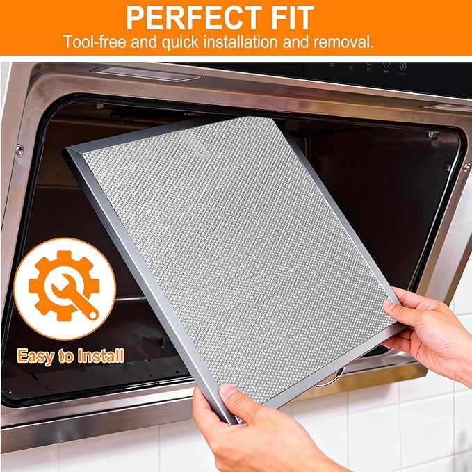Stove Hood Vent Filter 11-1/4" x 11-3/4" BPQTAF S99010316 Compatible with Broan Range Hood Filter Replacement - 2 Pack