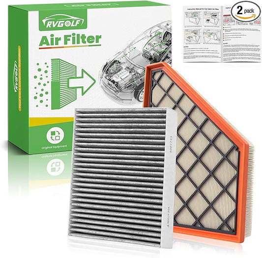 Engine+Cabin Air Filters Fit for 2018-2025 2026 Traverse, 2019-2026 Blazer, 2017-2026 Acadia, 2018-2026 Enclave, 2017-2026 XT5, 2020-2026 XT6 Engine Air Filter Accessories CF11966 CA12166