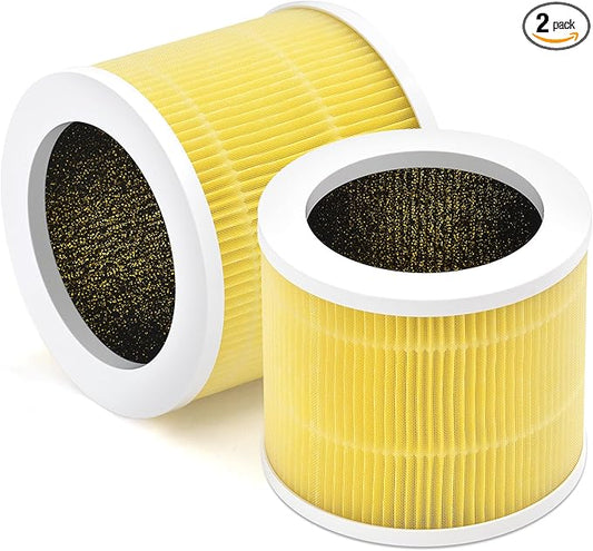 [Pet Filter] A1 Air Filter Replacement Compatible with Vewior Air Purifier Filter Replacement, Model HQSC-50, HQKJ-80, AMEIFU AP01W, KOIOS HQKJ-50 3-in-1 Filtration Efficient Air Cleaner 2 Packs