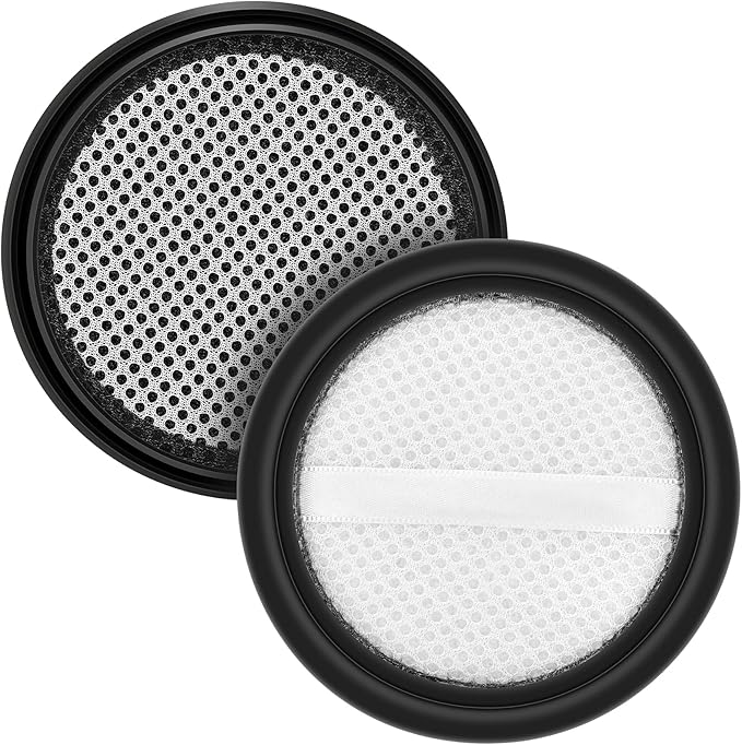 NEC101 Vacuum Filters Compatible with Eureka NEC101 Cordless Vacuum Cleaner, Non Woven Replacement Vacuum Filter, Compared to part # P1006, 2 Pack (Not for Other Models of Vacuum Cleaners)