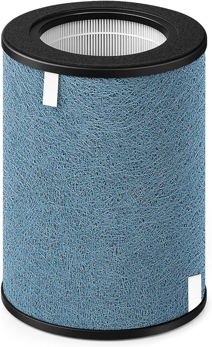 HP302 NeverChange Air Purifier Max Replacement Filter for Shark Air Purifier Filter HP301, HP300, HP201, HP202, HP232 Series, HC501 Series, AP1000, UA205 Series Air Purifiers, Part # HE3FKPET