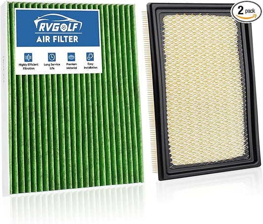 Engine+Cabin Air Filters Kit Fit for 2020-2025 2026 Ford Explorer(2.3L/3.0L)＆Police Interceptor Utility(3.0L)＆Lincoln Aviator Engine Air Filter Replace Automotive Accessories# CF12772 CA10242