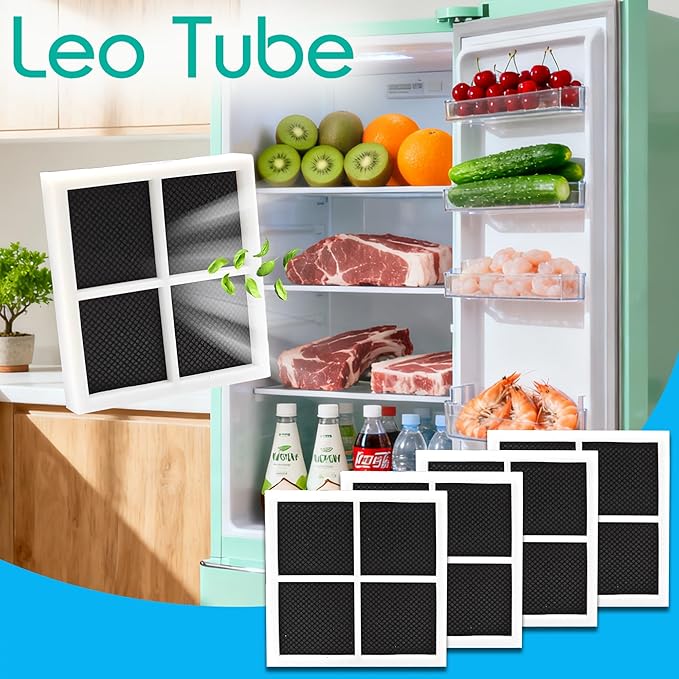 LT120F Refrigerator Air Filter Replacement for LG LT120F & Kenmore Elite 46-9918, 469918, 9918, Replaces ADQ73214402, ADQ73214403, ADQ73214404, ADQ73334008 (4)