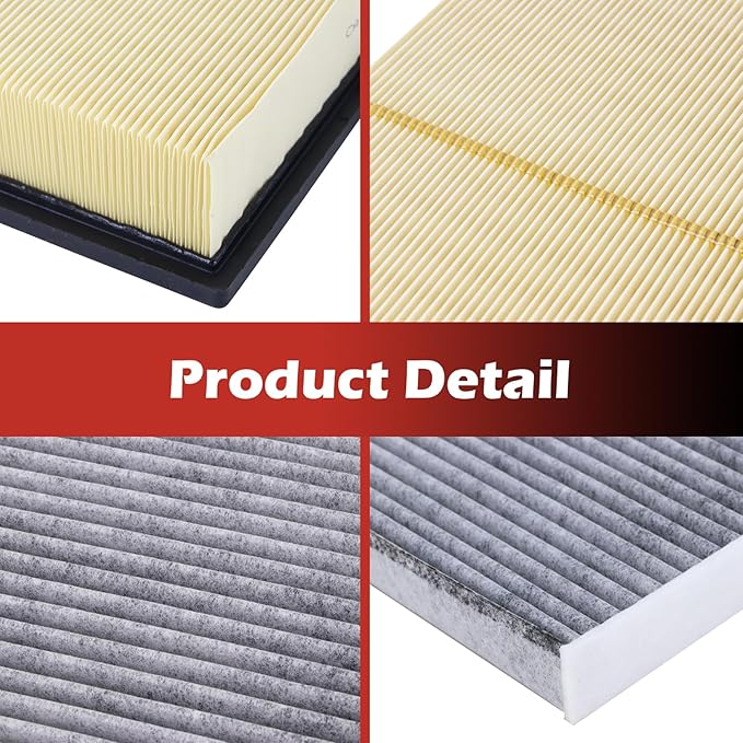 CA10755 Engine Air Filter and CF10285 Cabin Air Filter kit Compatible with 2011-2020 Toyota Sienna 2013-2018 Avalon Non-Hybrid 2012-2017 Camry Non-Hybrid 2013-2018 Lexus ES350 2015-2017 NX200T