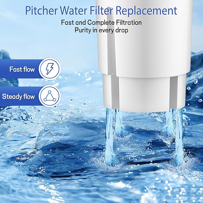 Water Filter Replacement Compatible With Brita® Filter, Classic, OB03, Mavea® 10700, 35557, Water Pitcher Filter by BREAUILL, NSF Certified Pitcher Water Filter (4PCS, Classic Style)