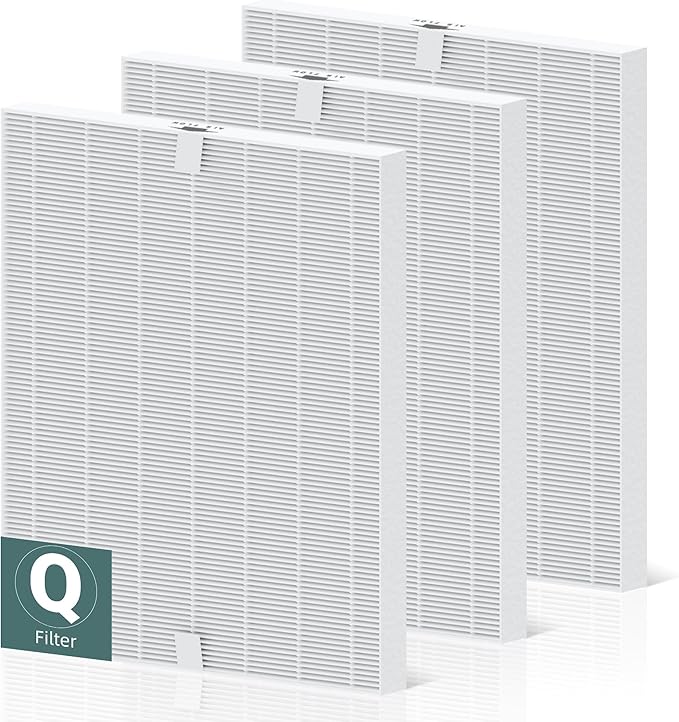 5510 5520 Replacement Filter Q for Winix 5510 5520 Plasmawave Air Purifier, 3-Pack True HEPA Filter, Part # 1712-0123-00