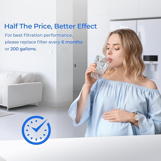 PWF-1 FPPWFU01 Water Filter & PureAir AF-2 FRGPAAF2 Air Filter Combo, Compatible with Frigidaire FRIGCOMBO6, FRFS282LAF, GRFC2353AD, GRFC2353AF, GRFG2353AF, GRFN2853AF, 2 Combo