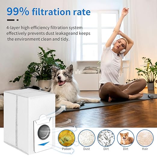 14 Pack T30S Combo Replacement Dust Bags Compatible with Only for ECOVACS DEEBOT T30S Combo Vacuum Cleaner, Large Capacity Dirt Disposable Vacuum Bags. 【Not fits for Other T30S models】