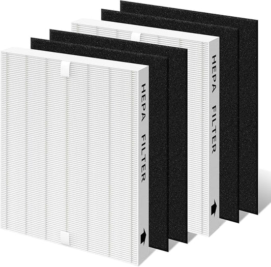 AP-1512HH Air Filter Replacement Set Compatible with Coway Airmega AP-1512HH and Airmega 200M Air Purifi-er, 2 True HEPA Filter and 4 Activated Carbon Pre-Filters, Compared to Part # 3304899