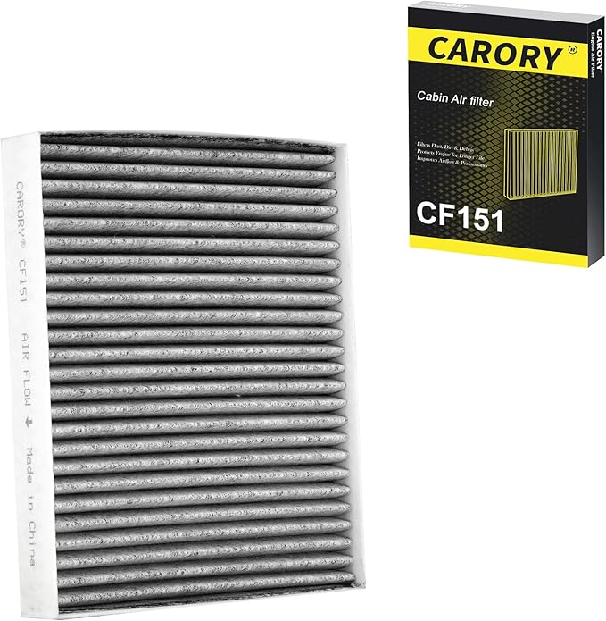Cabin Air Filter w/Activated Carbon for Hyundai Sonata Gas (2015-2019) for Non-Hybrid Engines, Kia Cadenza (2017-2020), OE# 97133-C2000, C2H79-AP000, 97133-C1000, CF12151