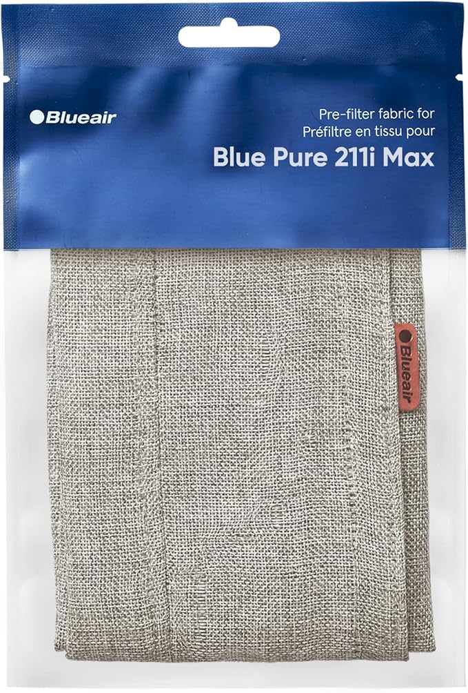 BLUEAIR Genuine Pre-Filter Blue Pure 211i Max Air Purifier, Washable Fabric, Limestone Beige