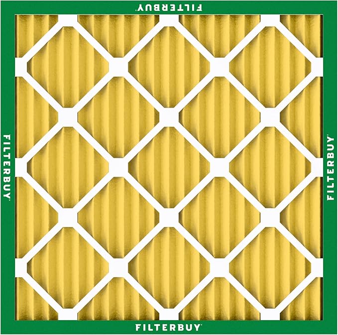 Filterbuy 10x10x1 Air Filter MERV 11 Superior Pet & Allergy Defense (1-Pack), Electrostatic Pleated HVAC AC Furnace Filters Replacement (Actual Size: 9.50 x 9.50 x 0.75)