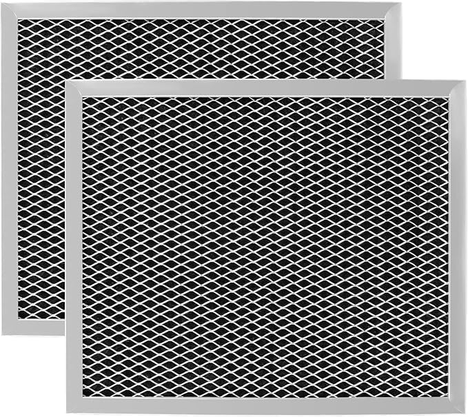 97007696 Replacement Filter For B-Roan - 10.5 X 8.75 Range Hood Filter Compatible with Stove Vent Fan With Aluminum Mesh Charcoal Combo By Funmit- Replaces 6105c 97007697-2 Pack