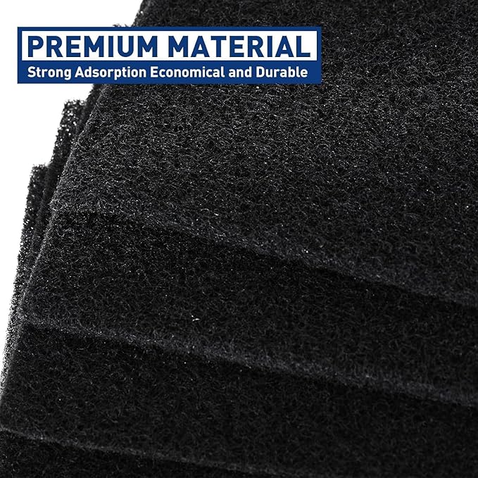 4" x 10” Activated Carbon Air Vent Filters for Home Floor Vent Filters, Charcoal Vent Filter, AC Vent Filter, Floor Register Filters, Home Vent Filters Register, Dust Control Home (20Pcs)