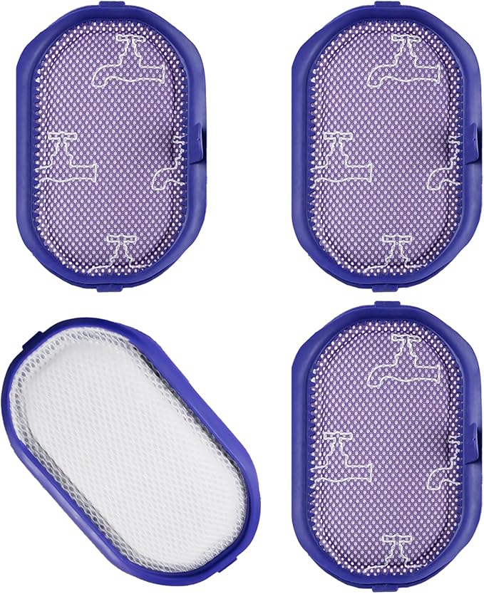 4 Pack Filter for Dyson DC30/DC31/DC34/DC35/DC44/DC45 Digital Slim,DC56 Washable Pre-Filter Replacement Compatible with Dyson Vacuum Cleaners,Replaces Pre-Filter Part #917066-02